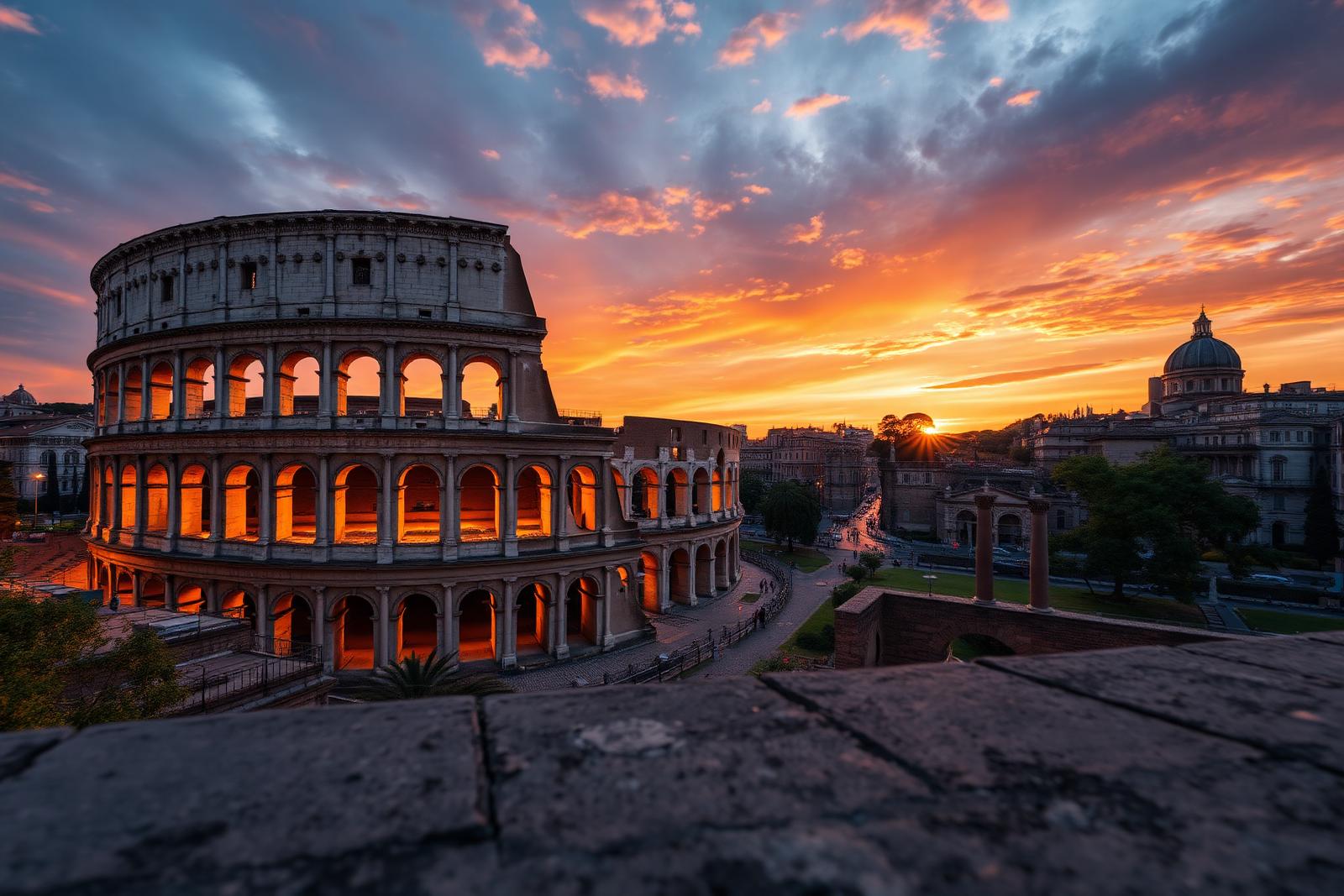 Rome — Eternal city at sunset